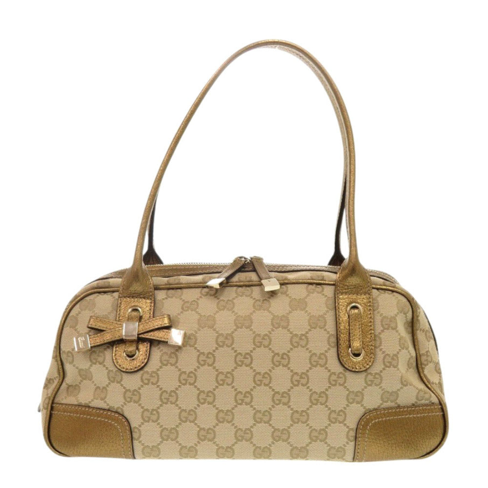 GUCCI Handbag 161720 GG canvas beige Princess Mini Boston Duffel bag