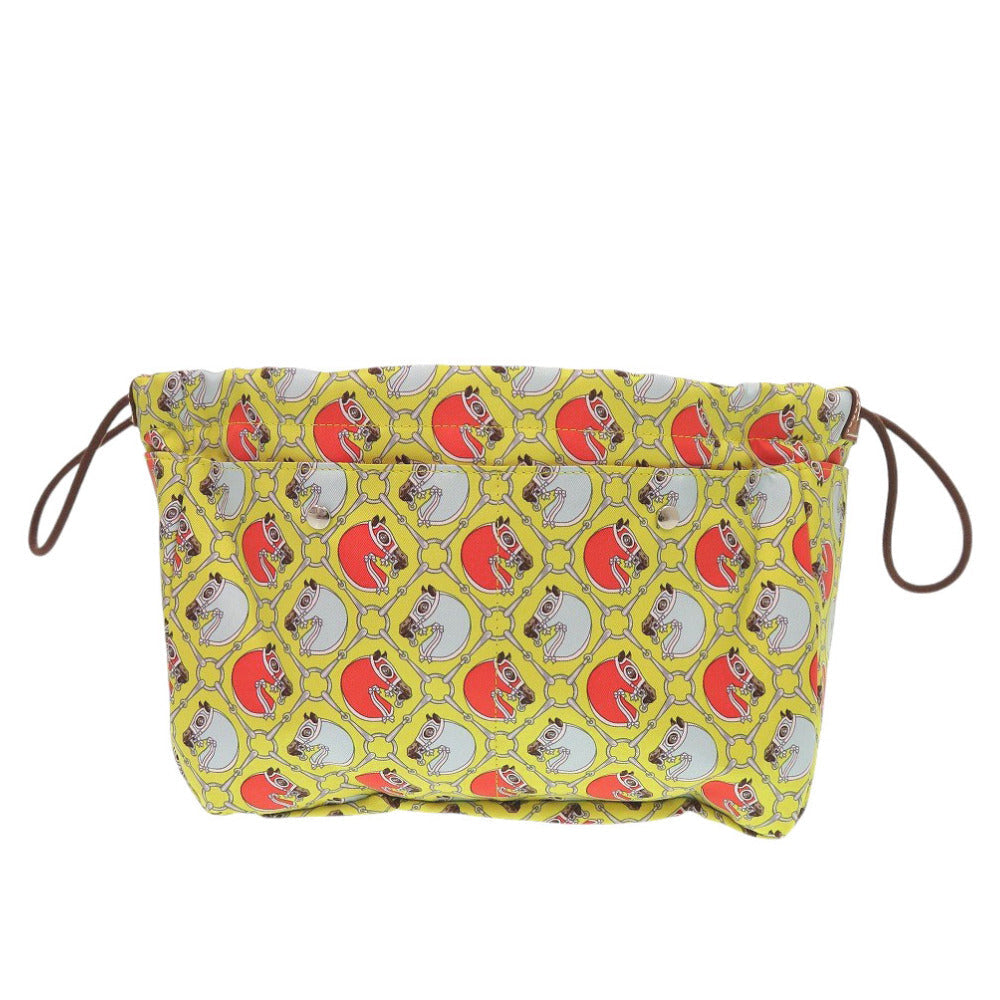HERMES Pouch silk lime Foolbi 25 bag-in-bag