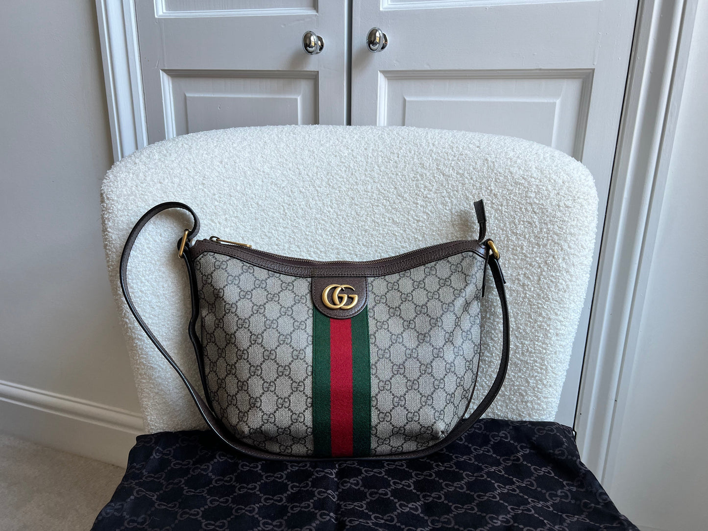 Gucci GG Supreme Ophidia Small Shoulder Bag (RRP £1190)