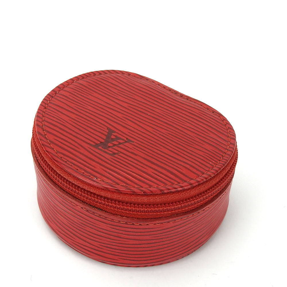 LOUIS VUITTON Accessory pouch M48227 Epi Leather Castilian red Ecran Bijoux unisex(Unisex) Used