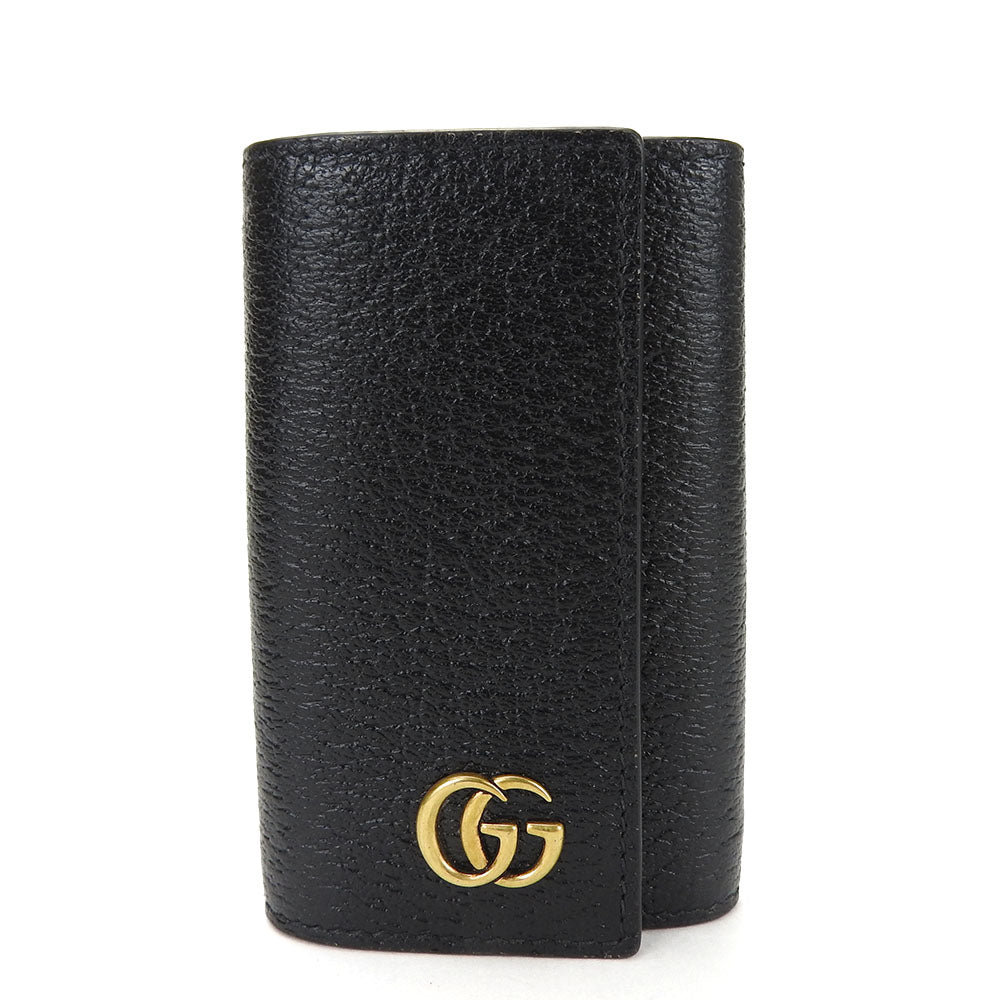 GUCCI Key case Key holder 435305 leather black unisex(Unisex) Used