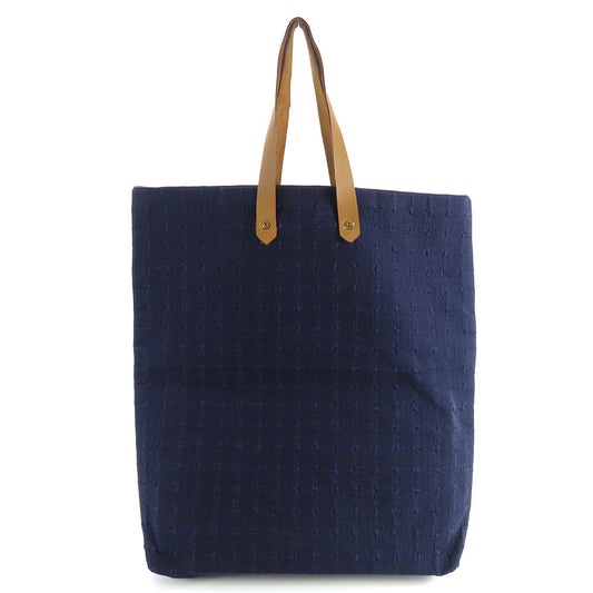 HERMES Tote Bag Cotton, Leather purple Amedaba GM unisex(Unisex) Used