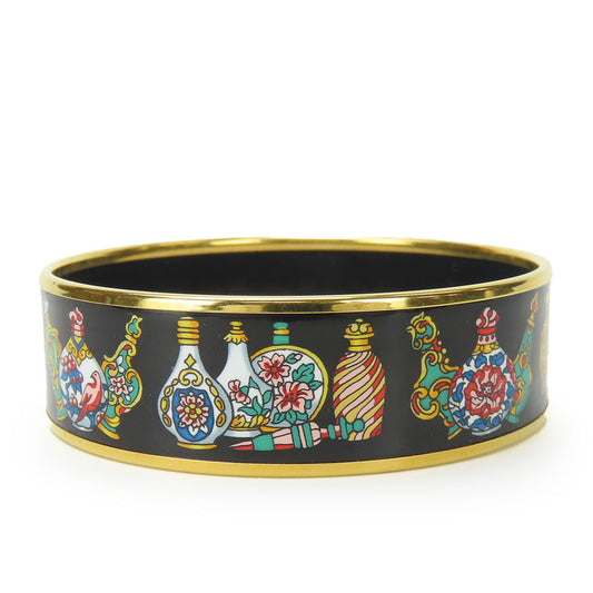 HERMES Bangle metal black Emile