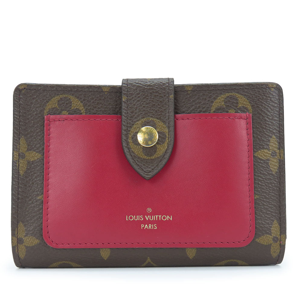 LOUIS VUITTON Bifold Wallet M69433 Monogram Fuchsia Portefeuille juliet Women Used