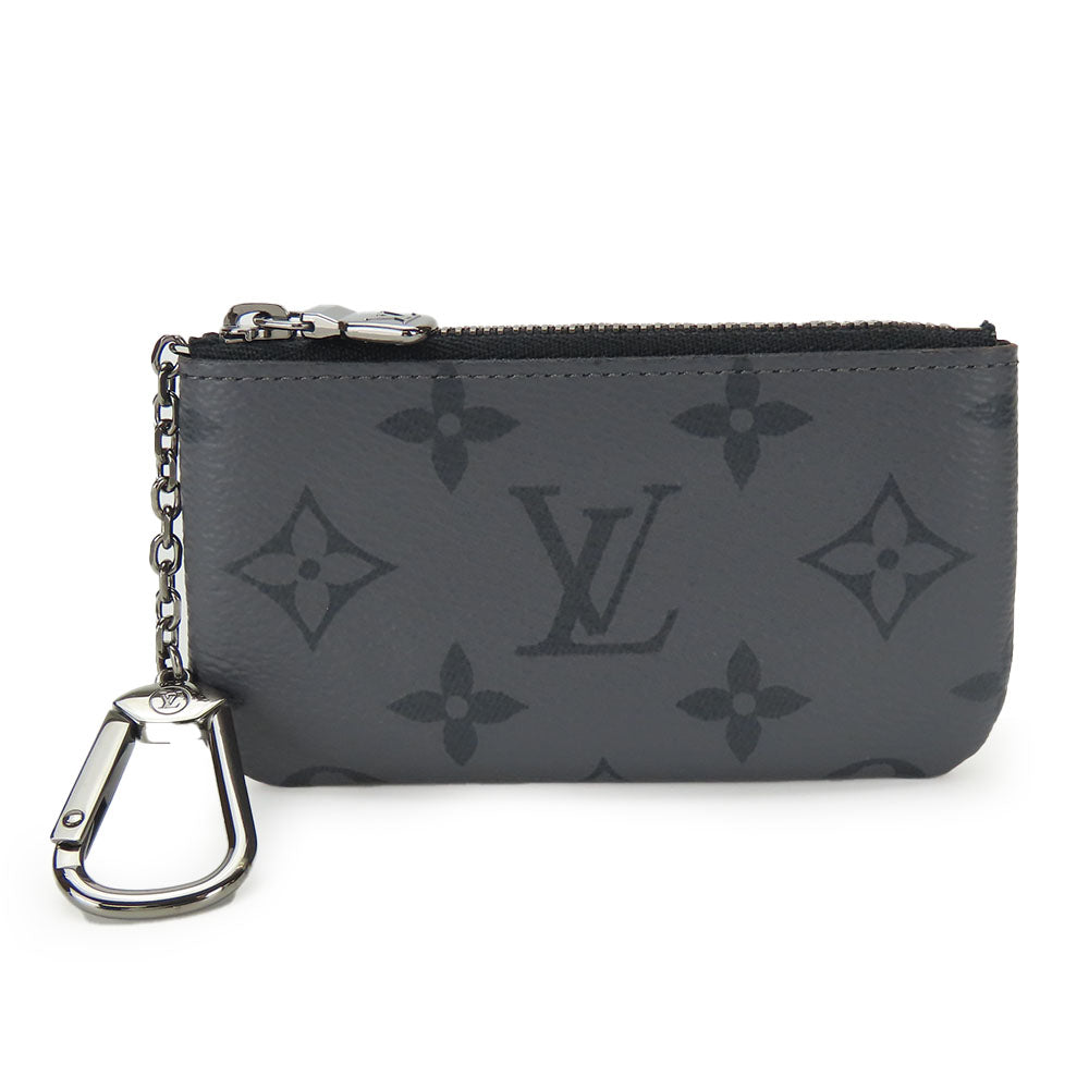 LOUIS VUITTON Coin case M80905 Monogram Eclipse gray Pochette Kle