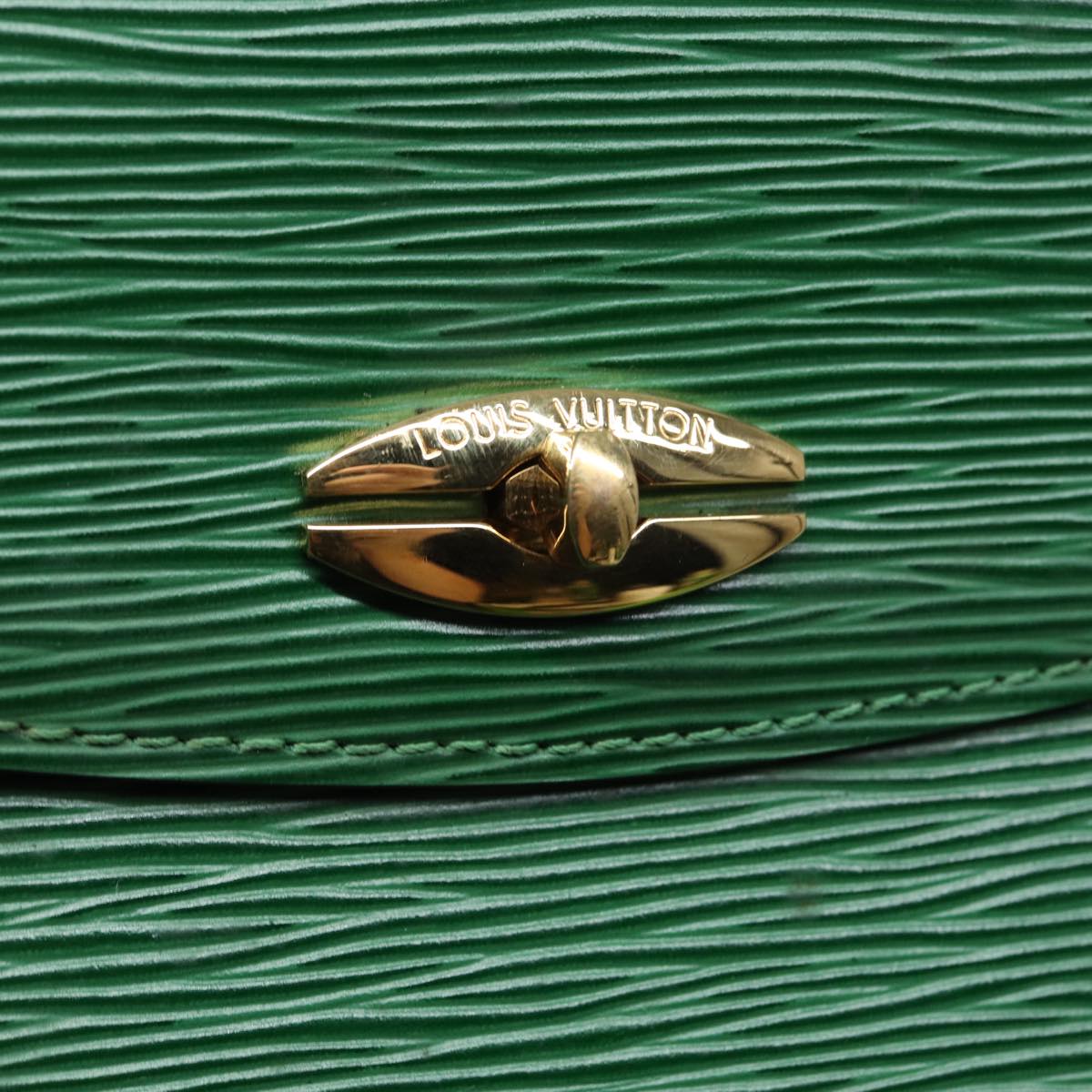 LOUIS VUITTON Epi Malesherbes Hand Bag Green M52374 LV Auth 84626
