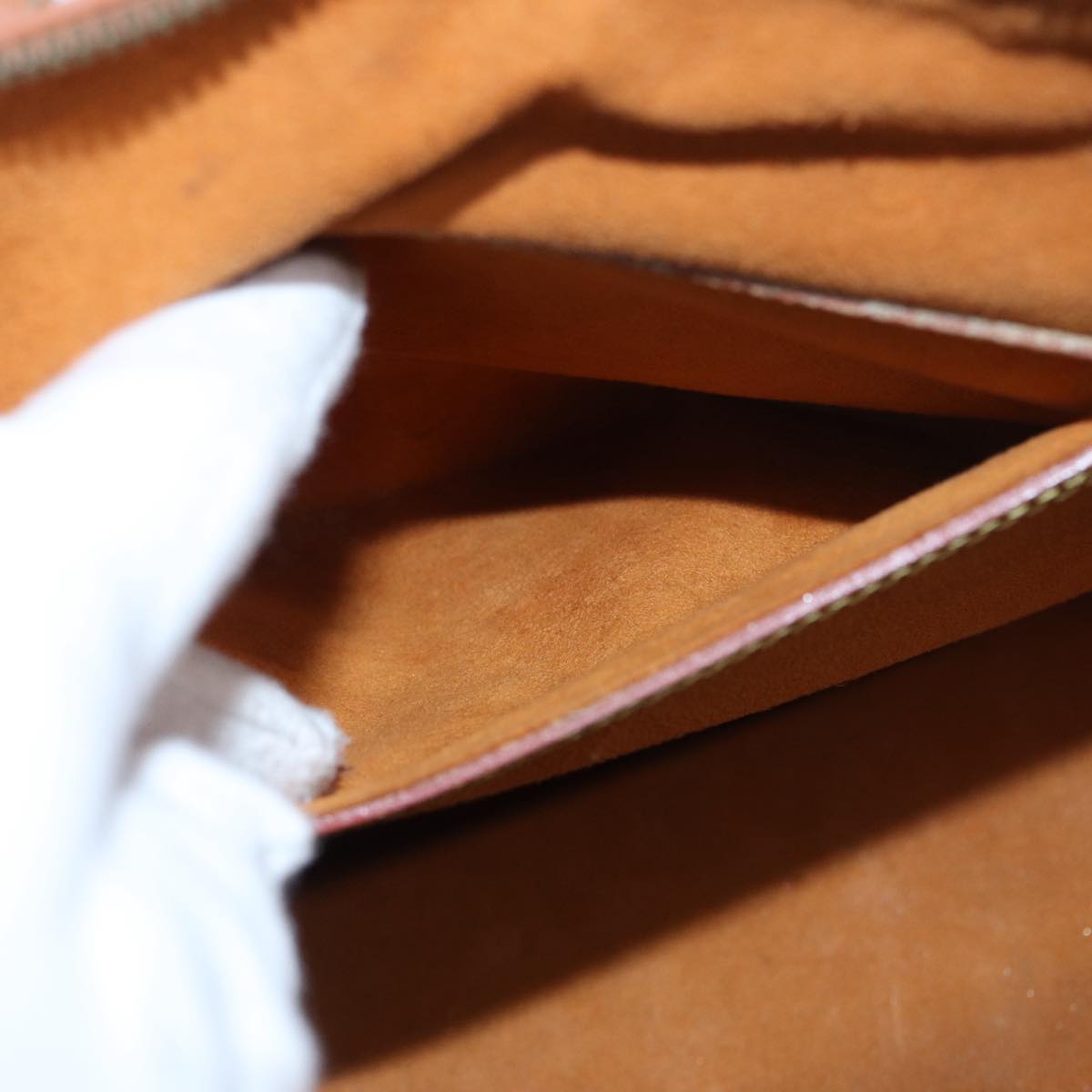 LOUIS VUITTON Epi Alma Hand Bag Brown Zipangu Gold M52148 LV Auth 87498