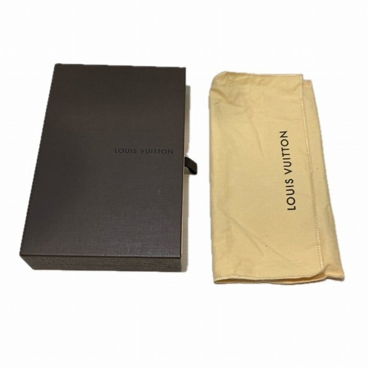 Louis Vuitton Leather Long Wallet (Bi-Fold)