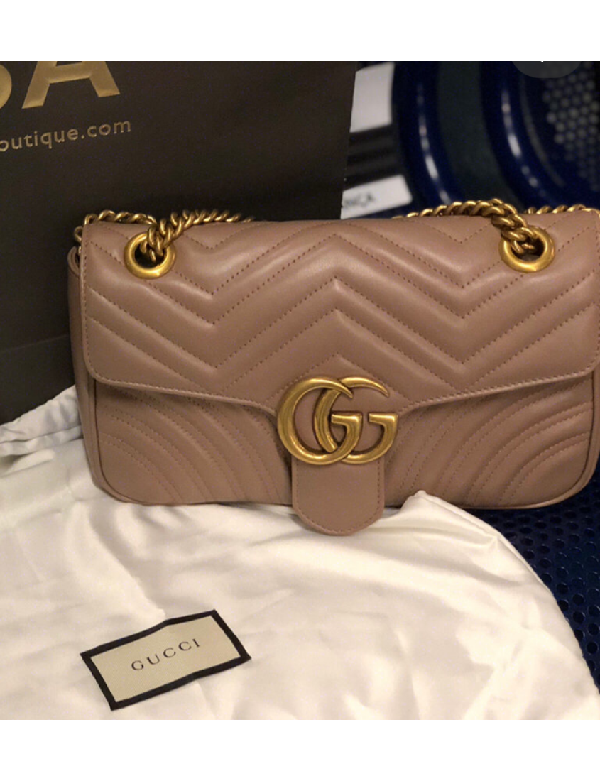 Gucci Medium GG Marmont quilted shoulder bag