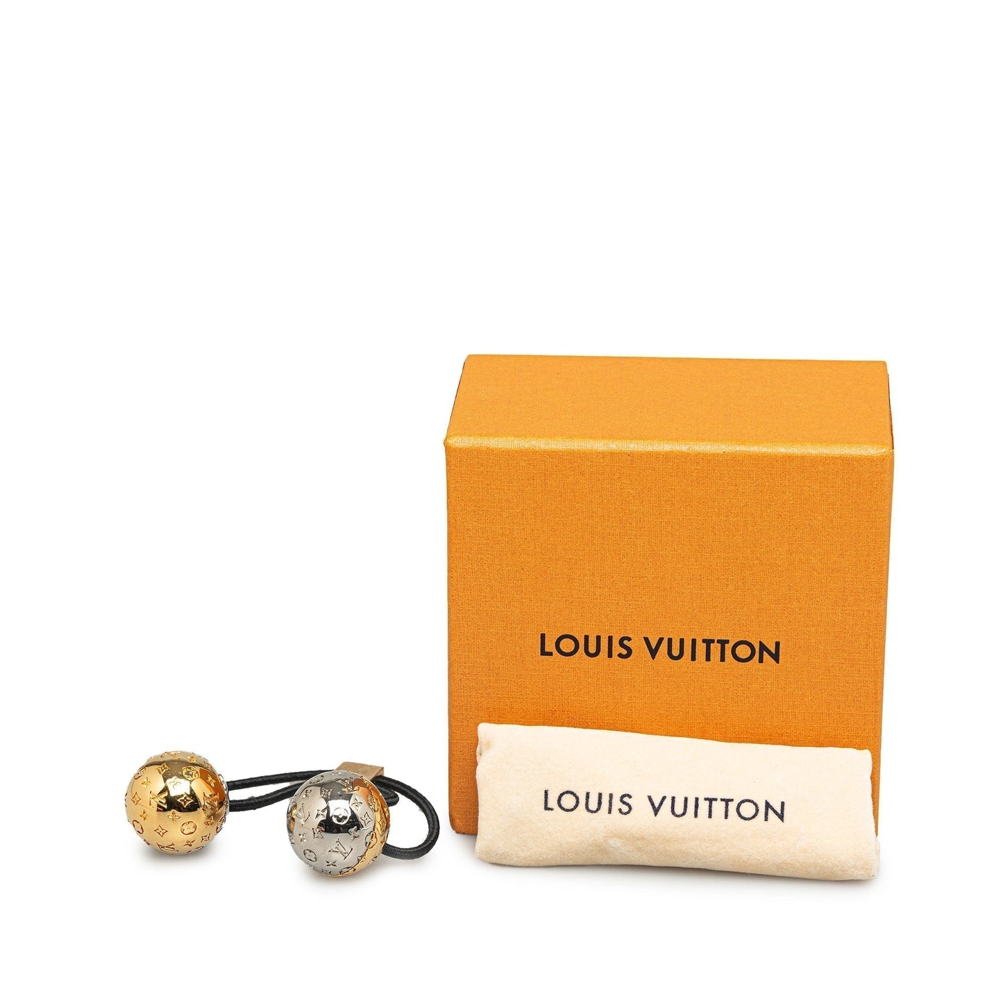 Gold Louis Vuitton Planete Nanogram Chouchou Hair Tie