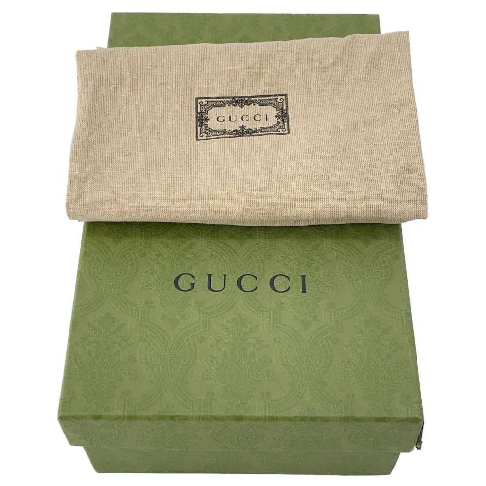 GUCCI BASKET LOW Sneakers Gold/Black/Pink 725905 Leather Rubber Size 38.5