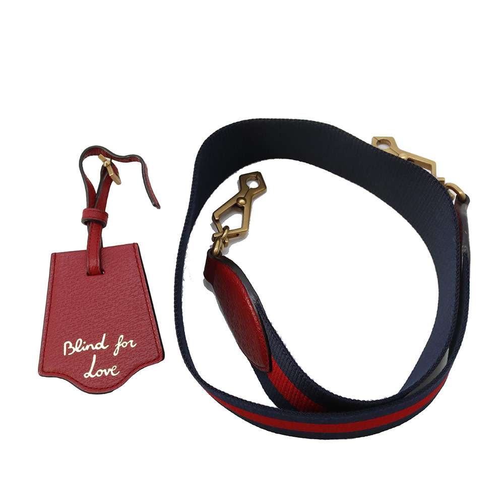 GUCCI GG Supreme Queen Margaret 2waBag Beige/Red 476541 GG SupremeCanvas Leather