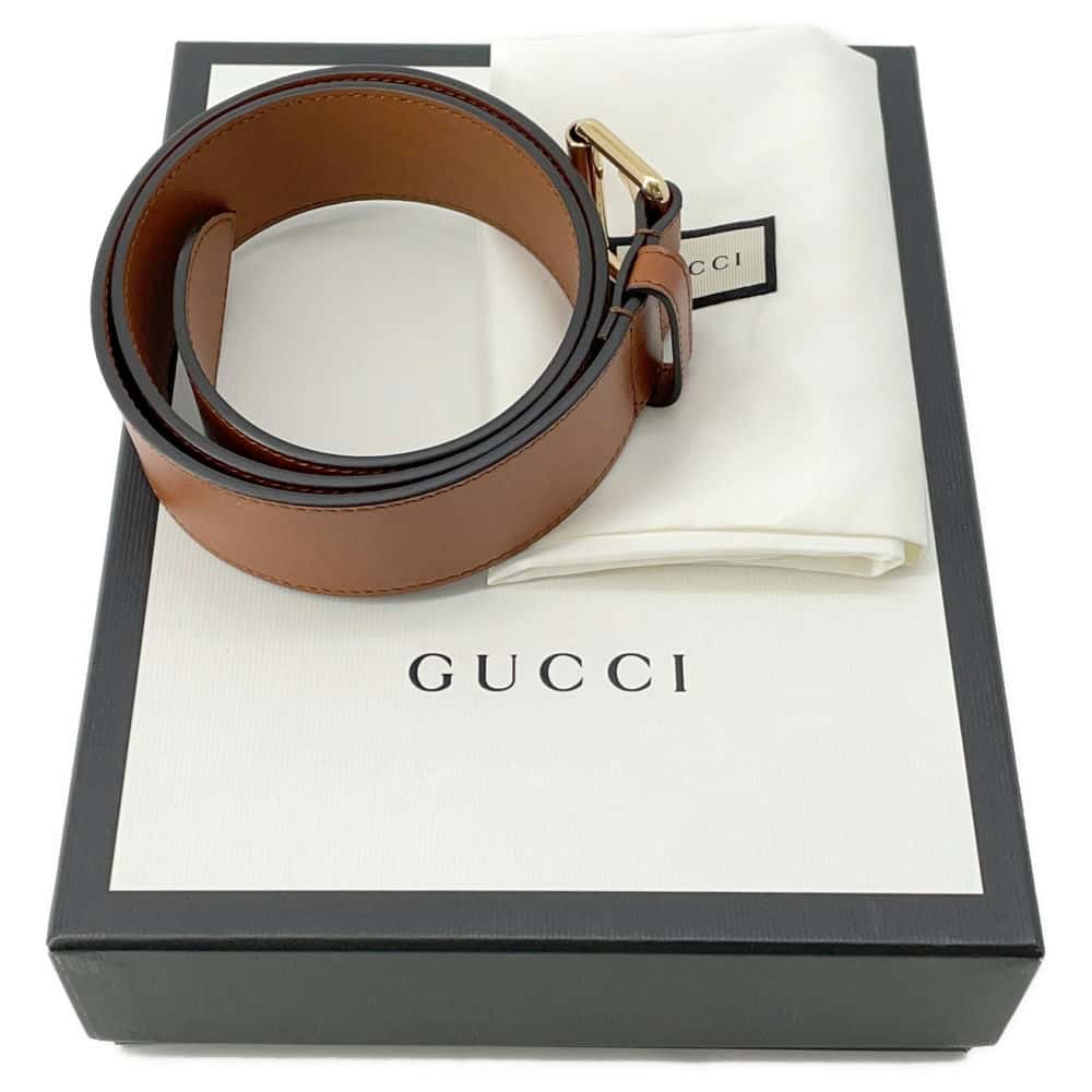 GUCCI Cherie Line Belt Bag Phone Case Beige/Brown 581519 Canvas Leather