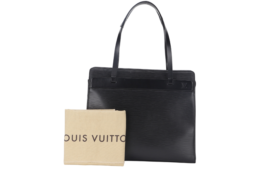 LOUIS VUITTON CROSISETTE PM BLACK EPI LEATHER WITH DUST COVER
