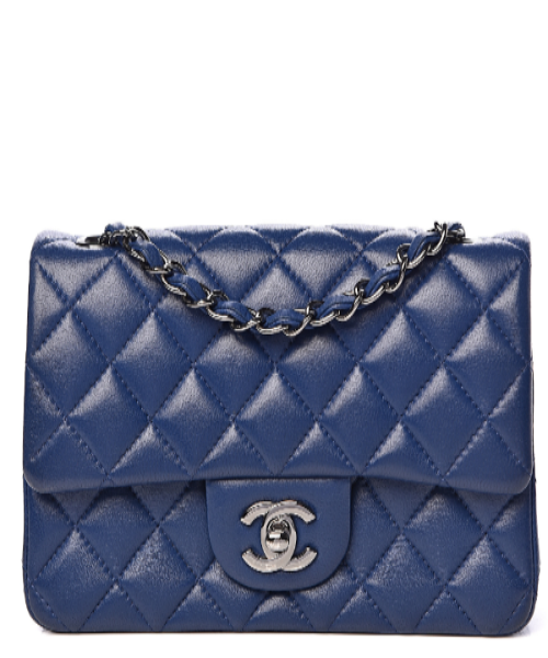 Chanel Classic Clutch With Chain – CWC Lambskin Blue SiLouis Vuittoner-Toned