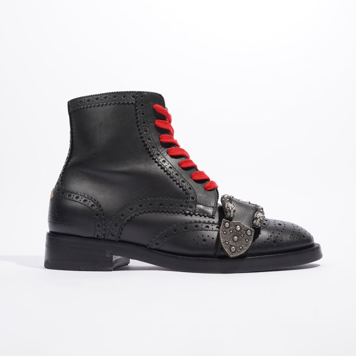 Gucci Queercore Ankle Boots Black Leather EU 36 UK 3