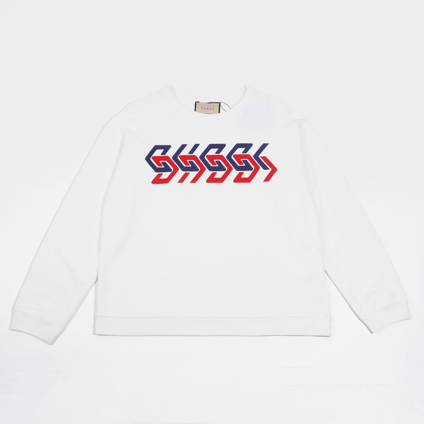 Gucci Mens Mirrored Logo Sweatshirt UK M