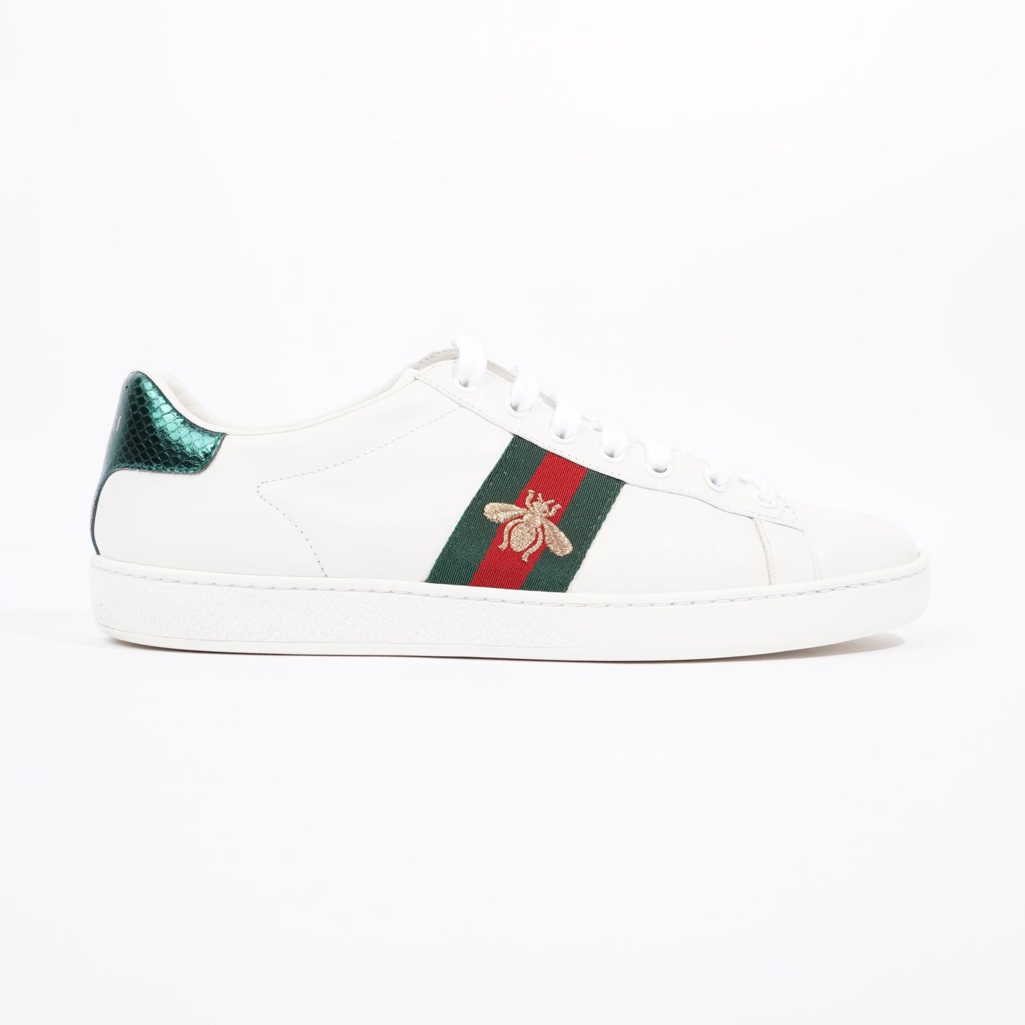Gucci Mens Ace Bee White / Green / Red EU 41 / UK 7