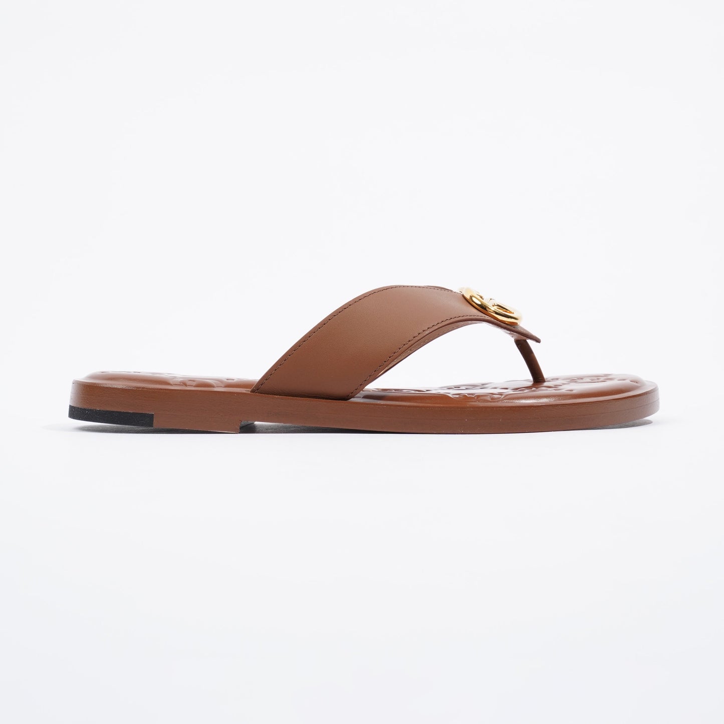 Gucci Interlocking G Thong Brown EU 37.5 / UK 4.5