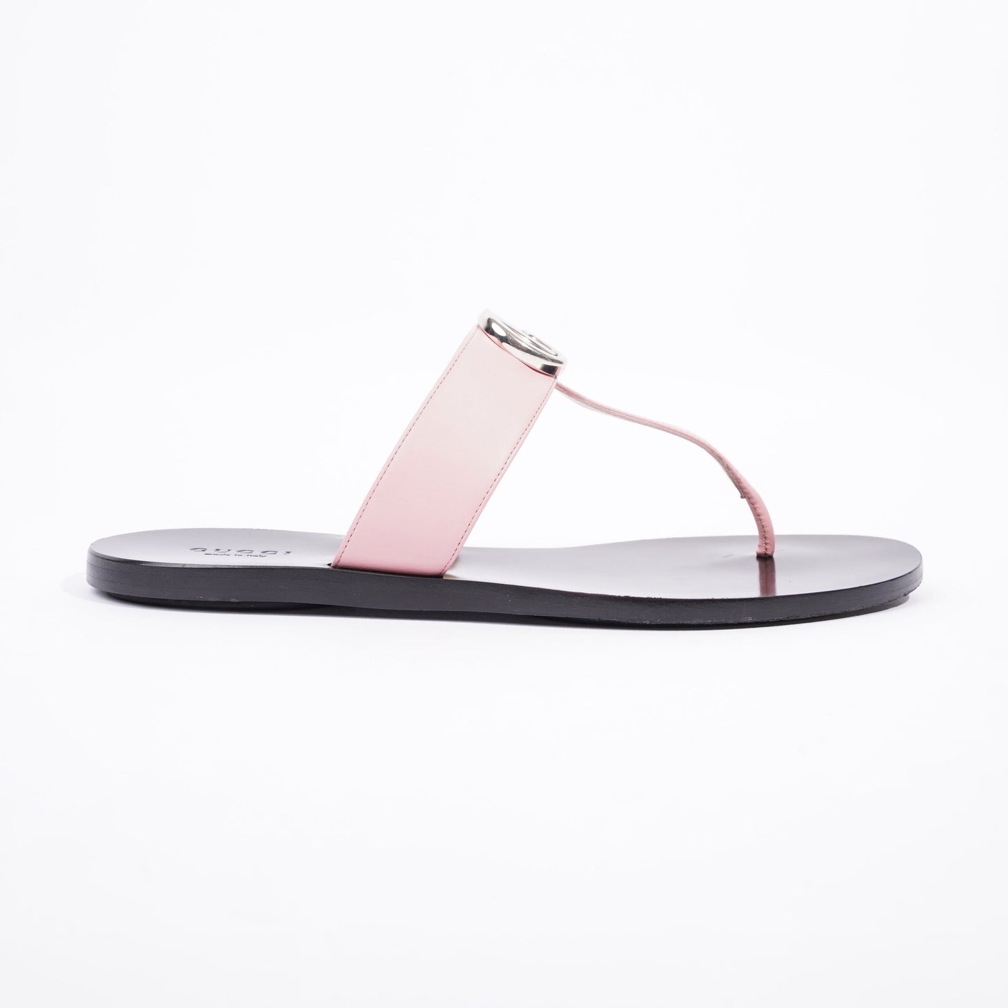 Gucci Womens Thong Sandal Black / Pink EU 38.5 / UK 5.5