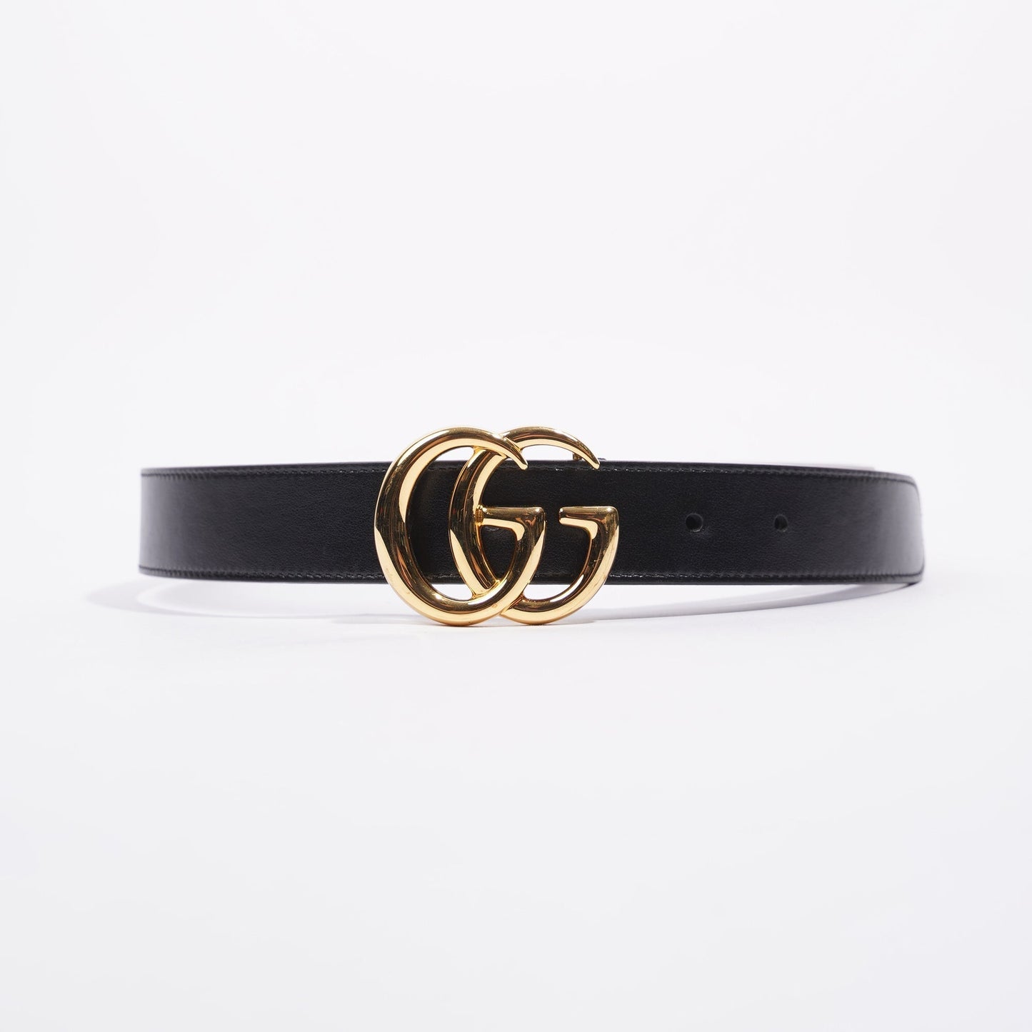Gucci Mens Marmont Belt Black / Gold 70cm / 28"