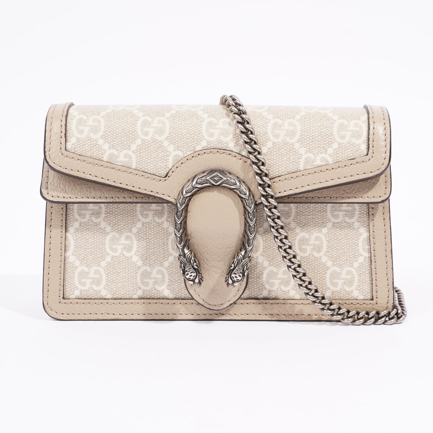Gucci Dionysus GG Bag Monogram / Grey Canvas / Leather Super Mini