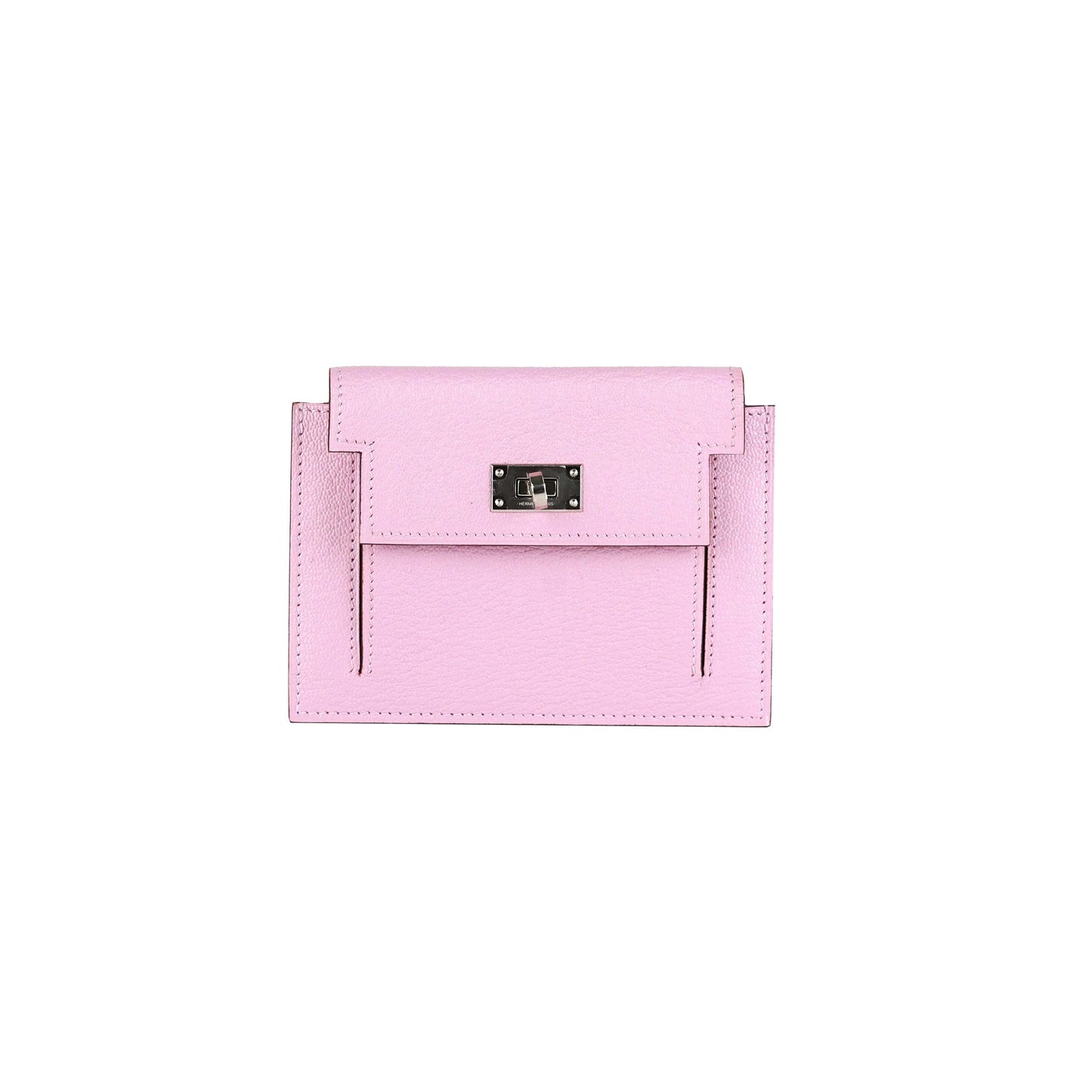 Hermes Kelly Compact Wallet Mauve Sylvestre