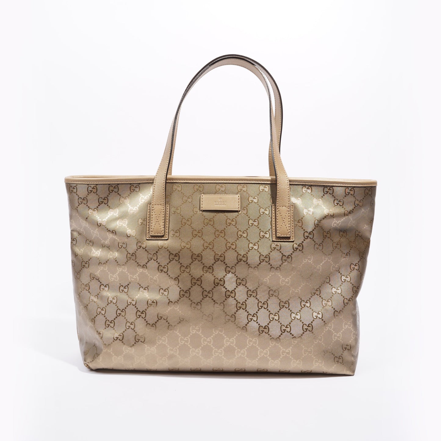 Gucci Womens Vintage Tote Bag Gold