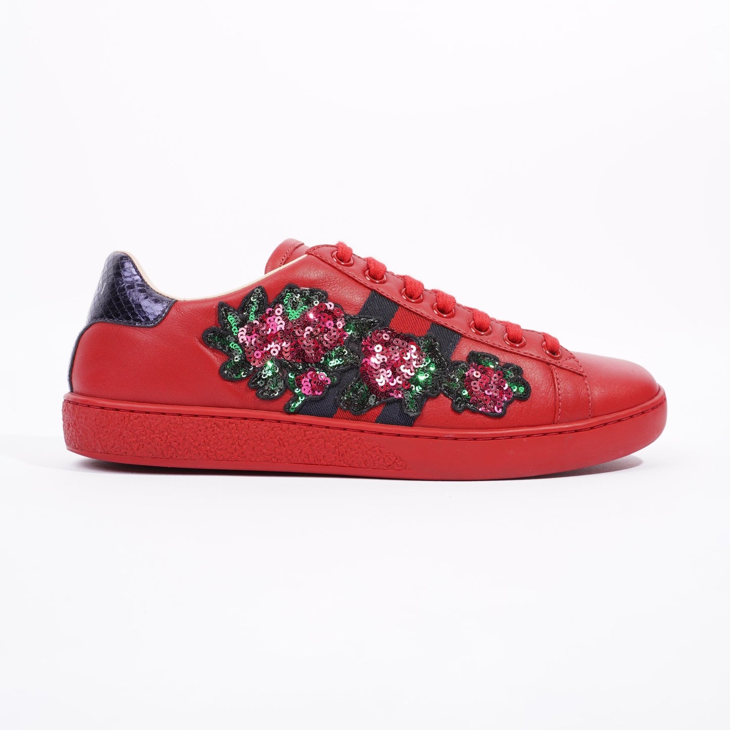 Gucci Ace Low Red / Blue Tab EU 36 / UK 3