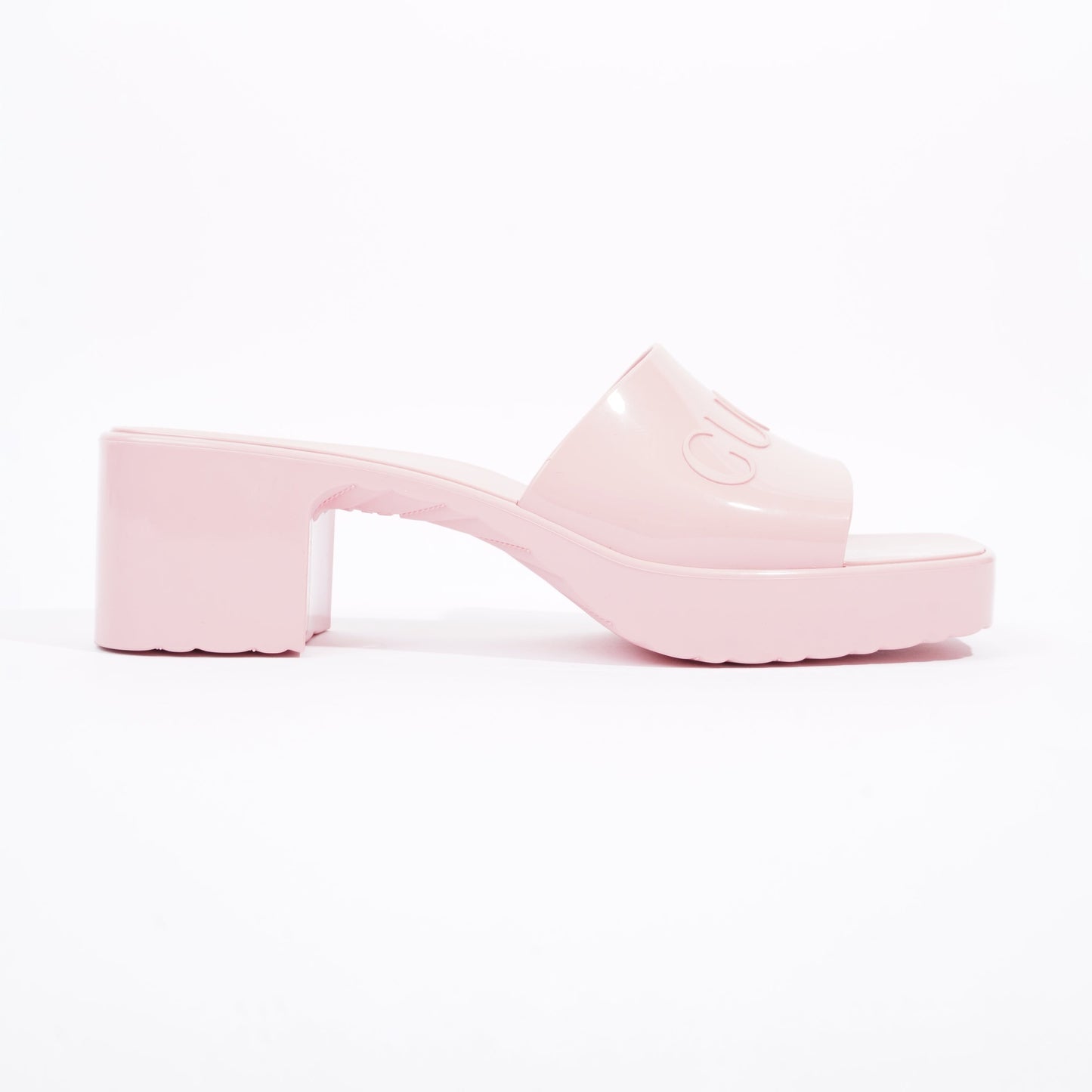 Gucci Womens Rubber Slide Sandal Pink EU 41 / UK 8