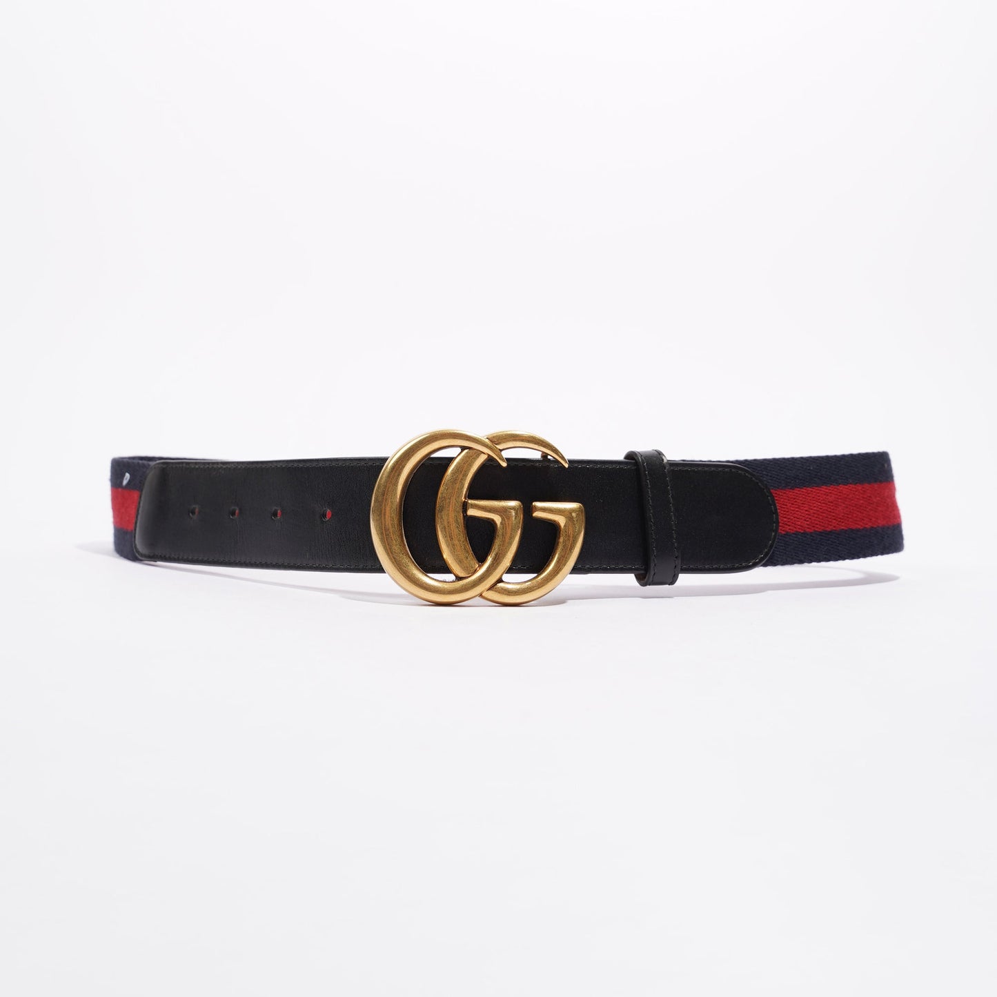 Gucci Womens Marmont GG Web Blue / Red / Brown 75cm - 30"