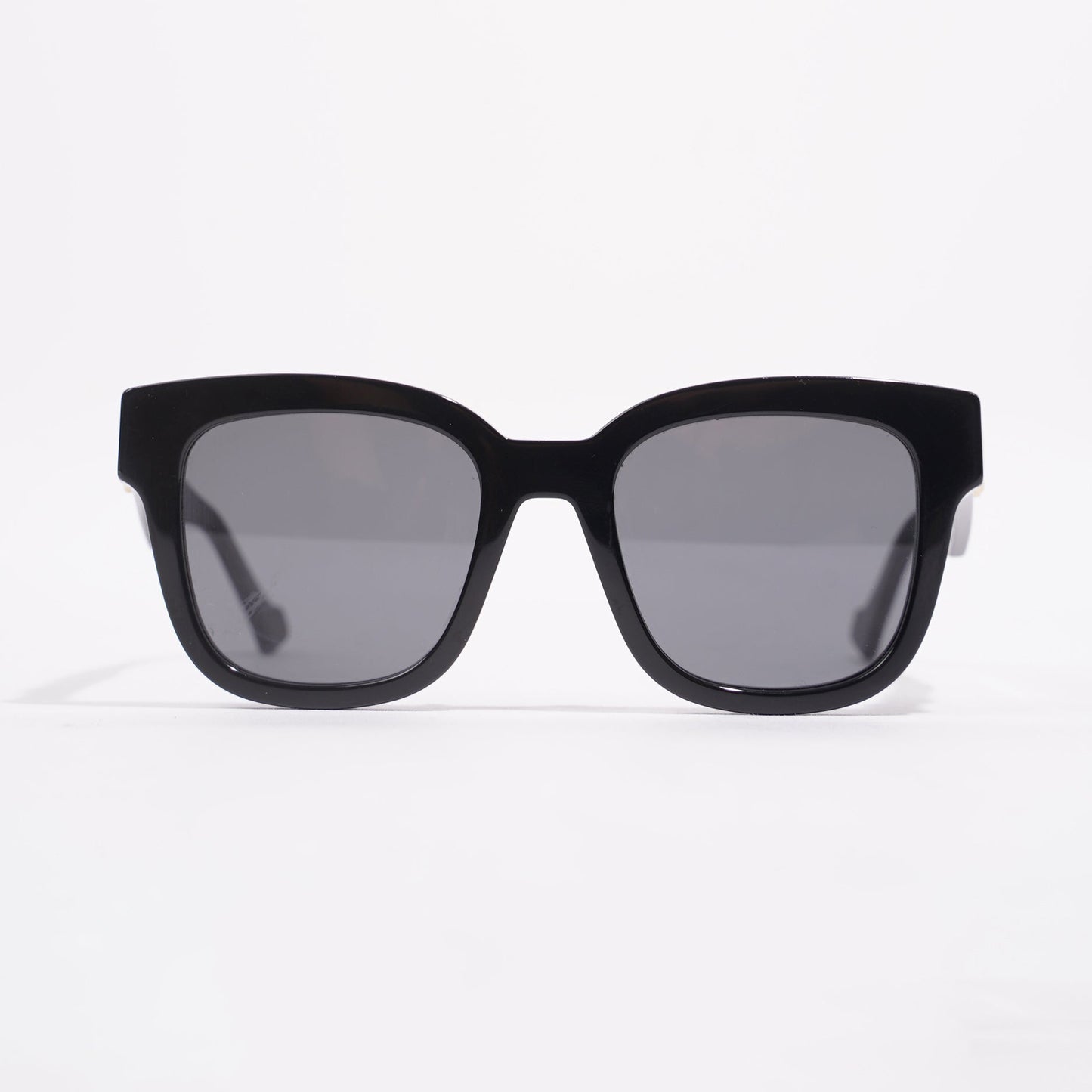 Gucci Womens Square Sunglasses Black Acetate 145