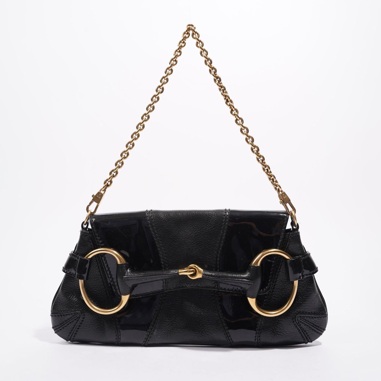 Gucci Womens Horsebit Vintage Tom Ford Bag Black
