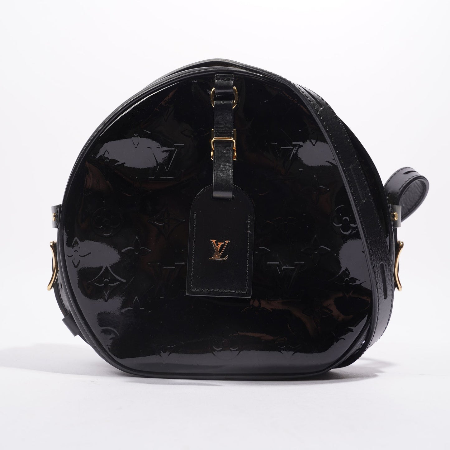 Louis Vuitton Boite Chapeau Souple Bag Black Vernis Leather