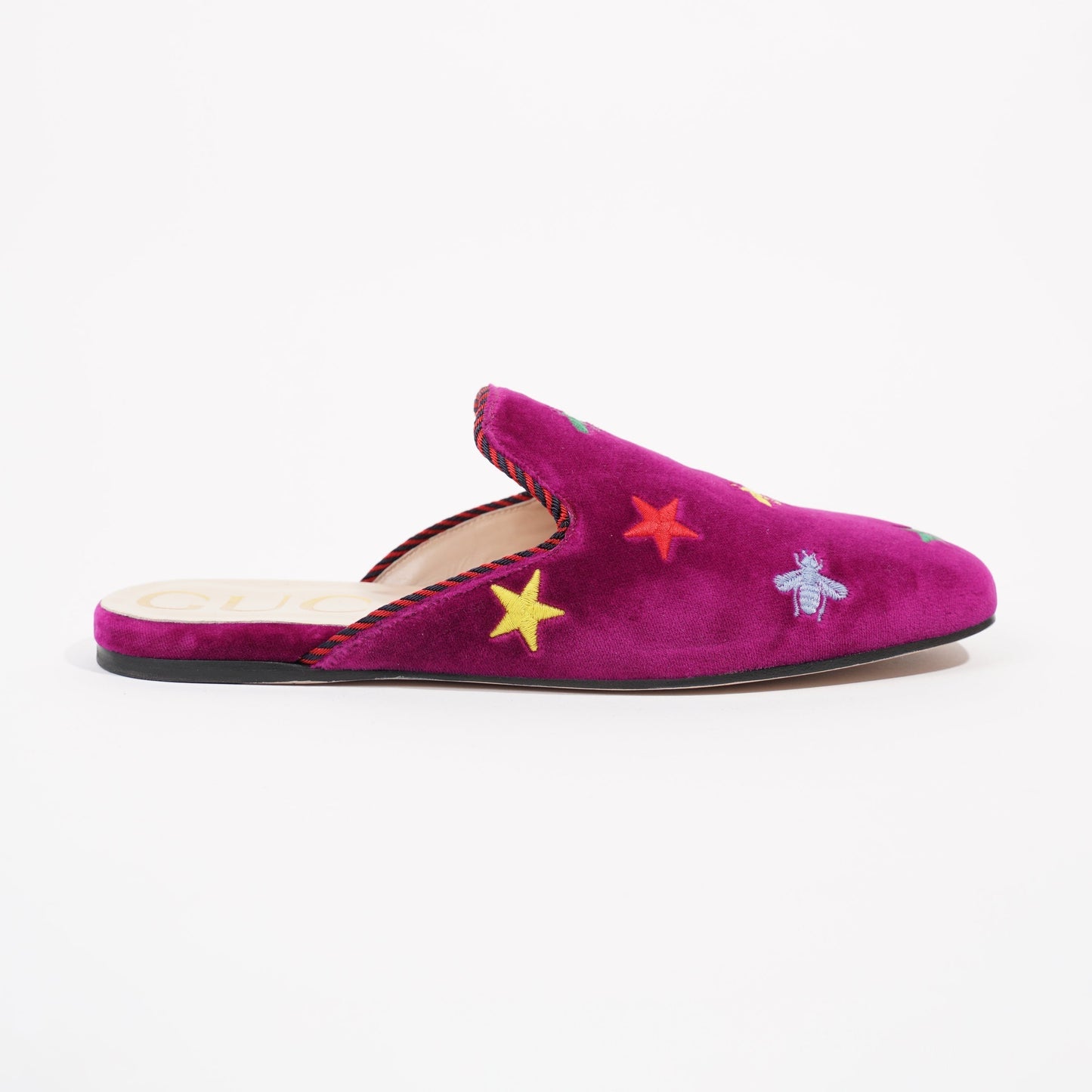 Gucci Womens Princetown Mule Purple Velvet EU 37 / UK 4