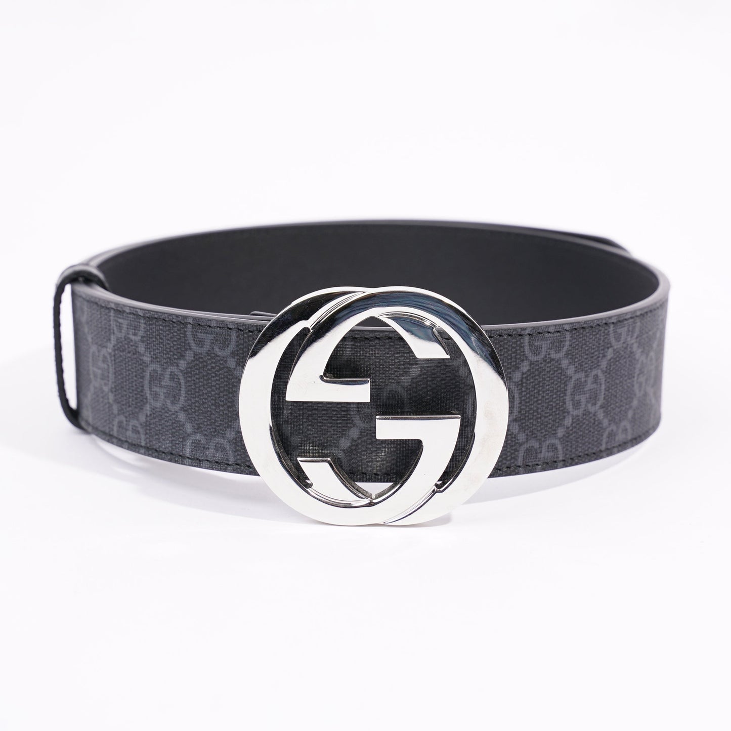 Gucci Mens Interlocking Belt Black 75cm / 30"