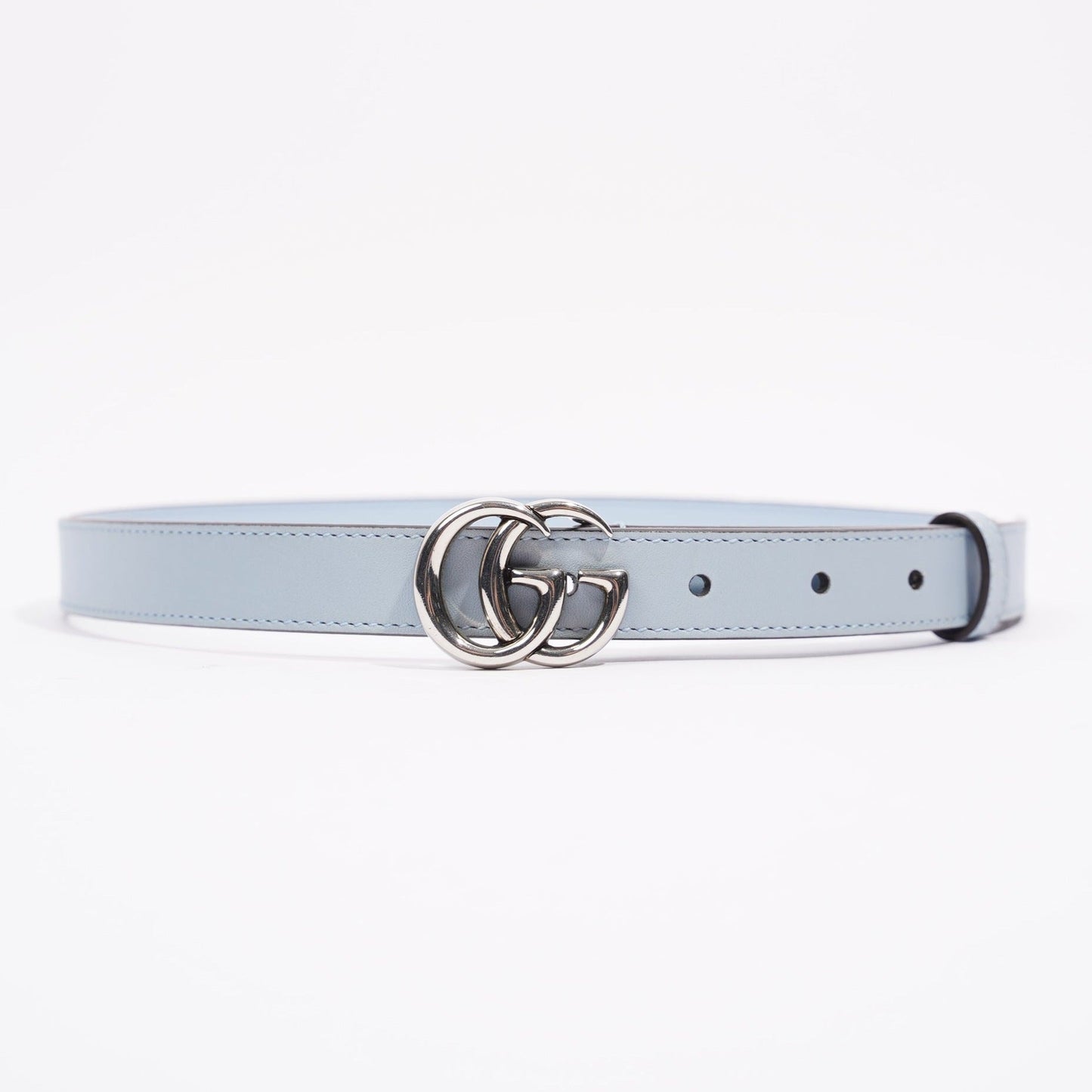 Gucci GG Marmont Belt Blue Leather 70cm - 28"