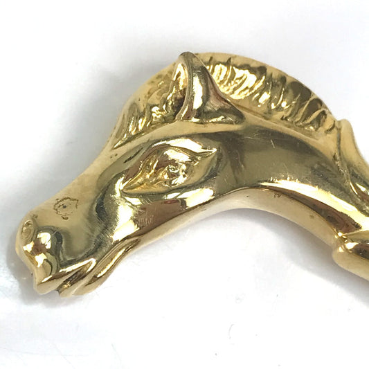 HERMES Bangle Gold Plated gold Accessories Shuval horse horse Women Used