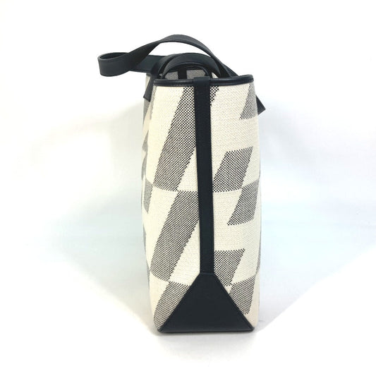 HERMES Tote Bag Canvas, Vaux Swift Black / White / Gray Hippo Bias H 40 Ambier GM Women Used