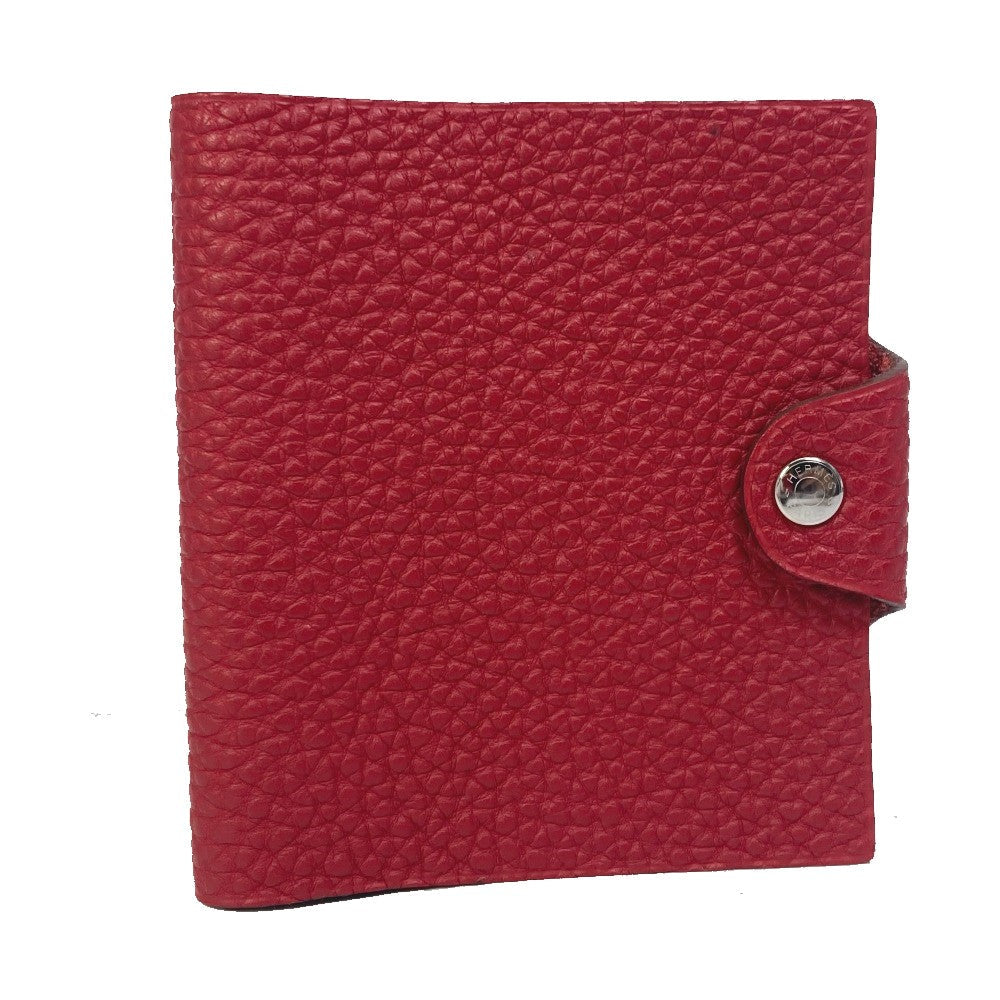 HERMES Notebook cover Togo Red Uris mini