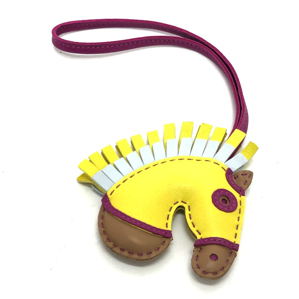 HERMES Bag charm Anyo Miro yellow Gigi Camaille sylvest/horse/zebra Women Used