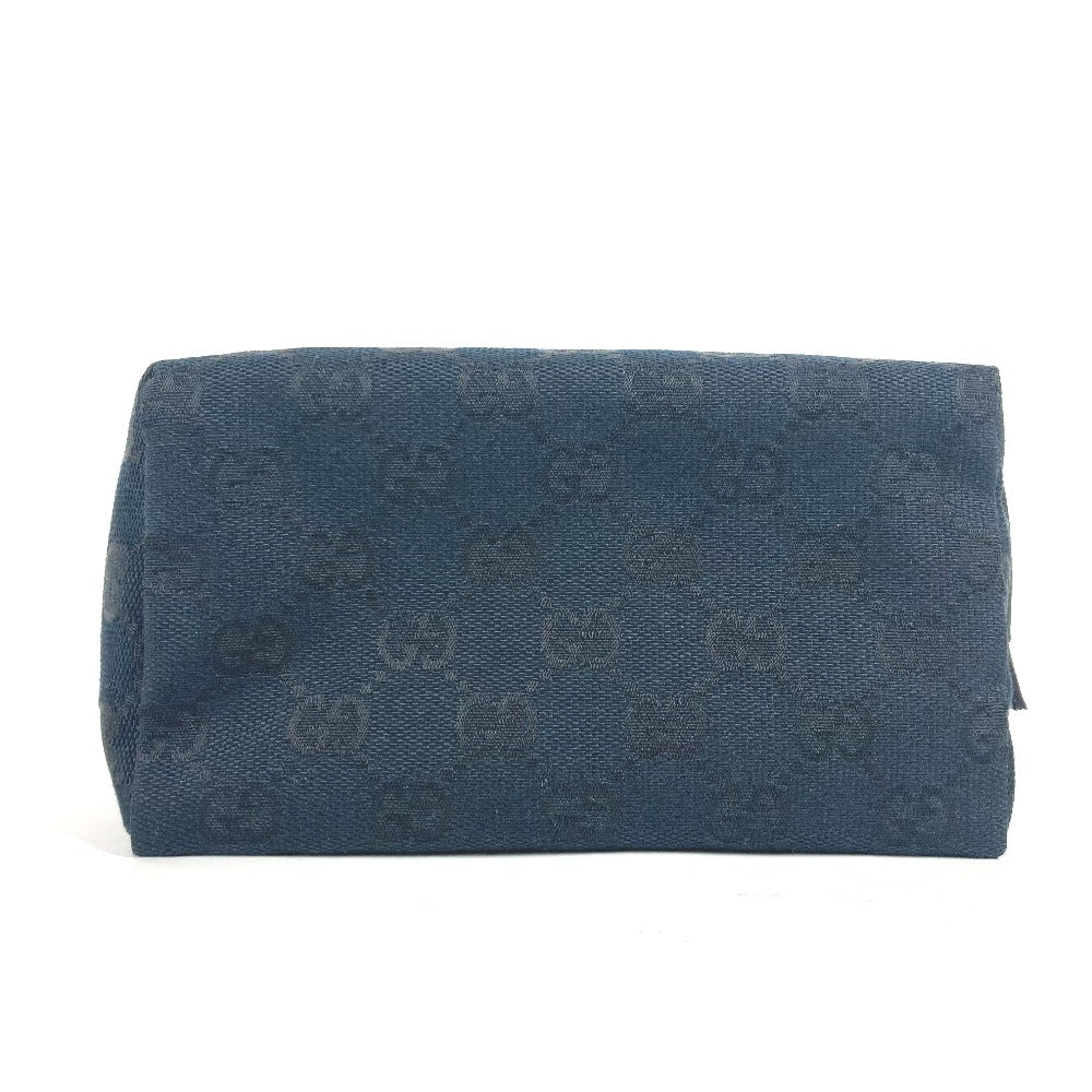 GUCCI Pouch 039.1117 GG canvas black GG Women Used