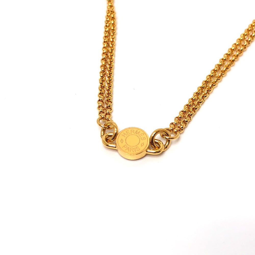 HERMES Necklace metal gold Charnier PM Women Used