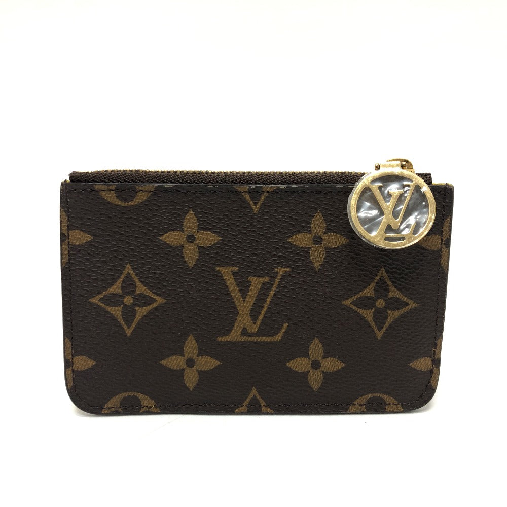 LOUIS VUITTON Coin case M81882 Monogram canvas Brown x yellow Monogram Porto Cult Romy mens Used