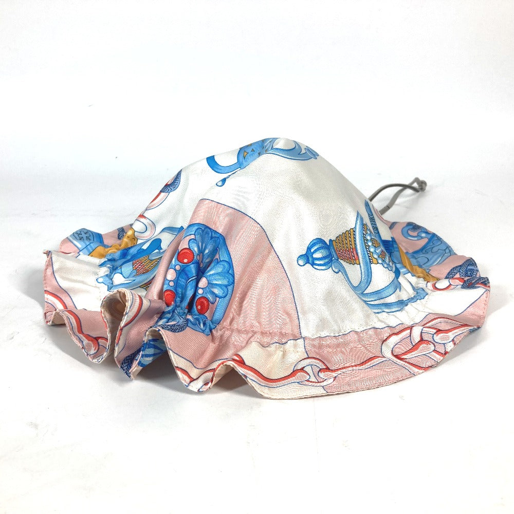 HERMES Pouch silk pink Drawstring pouch Petith Women Used