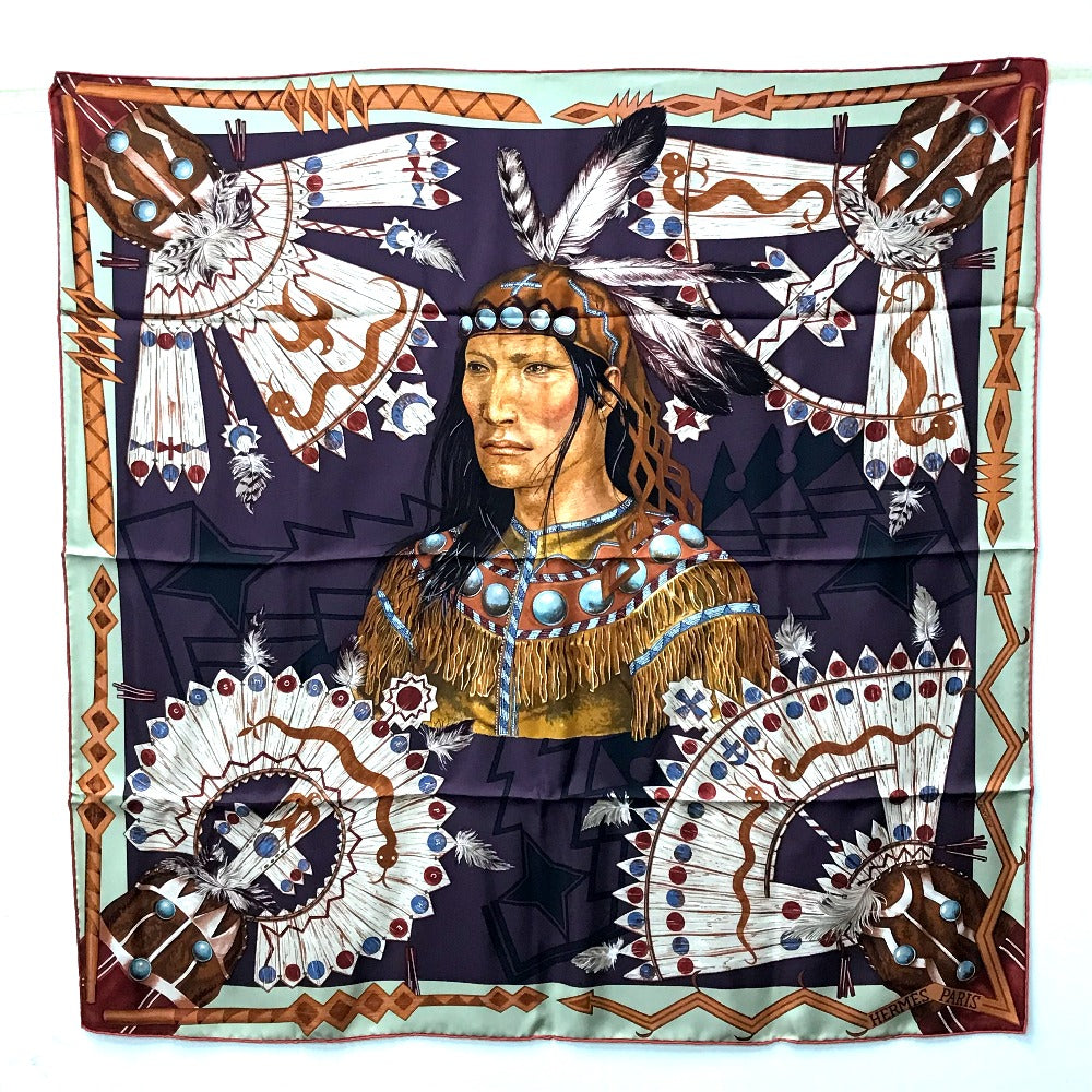 HERMES scarf silk multicolor Carre90 Cosmogonie Apache Cosmology