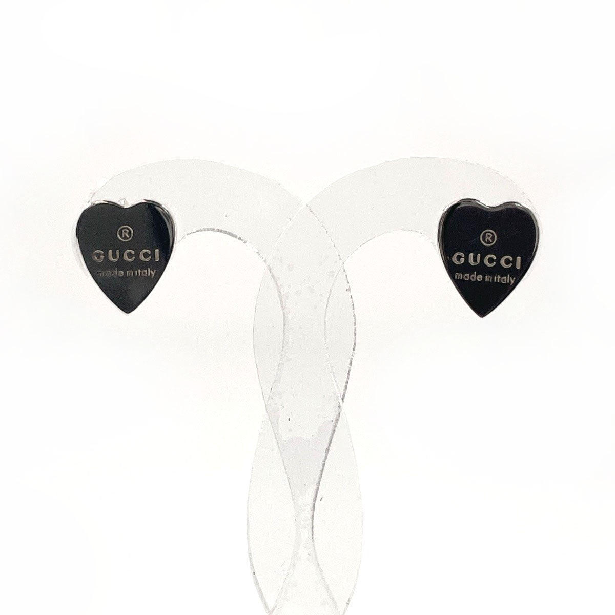 GUCCI Pierce 223990 J8400 8106 Silver925 Silver Trademark heart shape Women Used