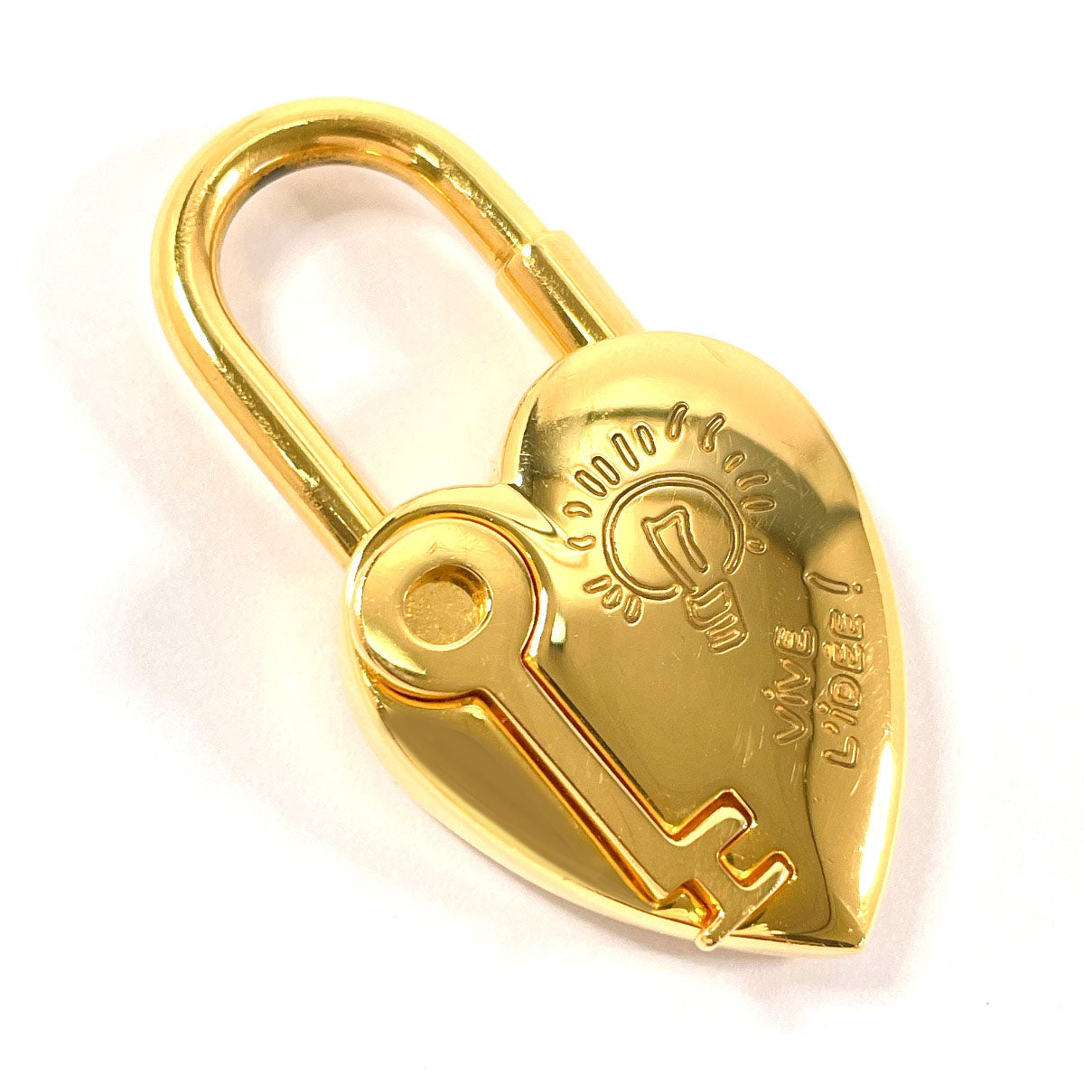 HERMES Cadena metal gold 2004 only Fantasy Heart ANNEE DE LA FANTAISIE