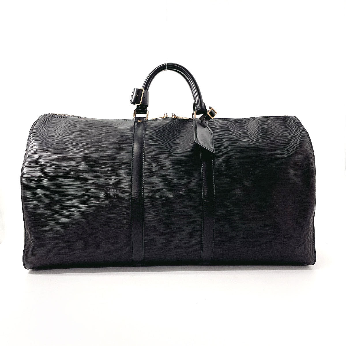 LOUIS VUITTON Boston Duffel bag M42952 Epi Leather black Keepall 55
