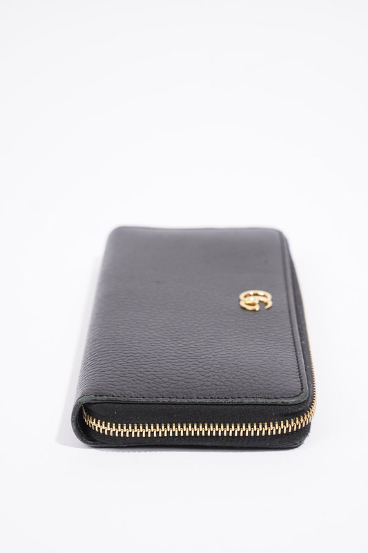 Gucci Zip Around Wallet Black Leather